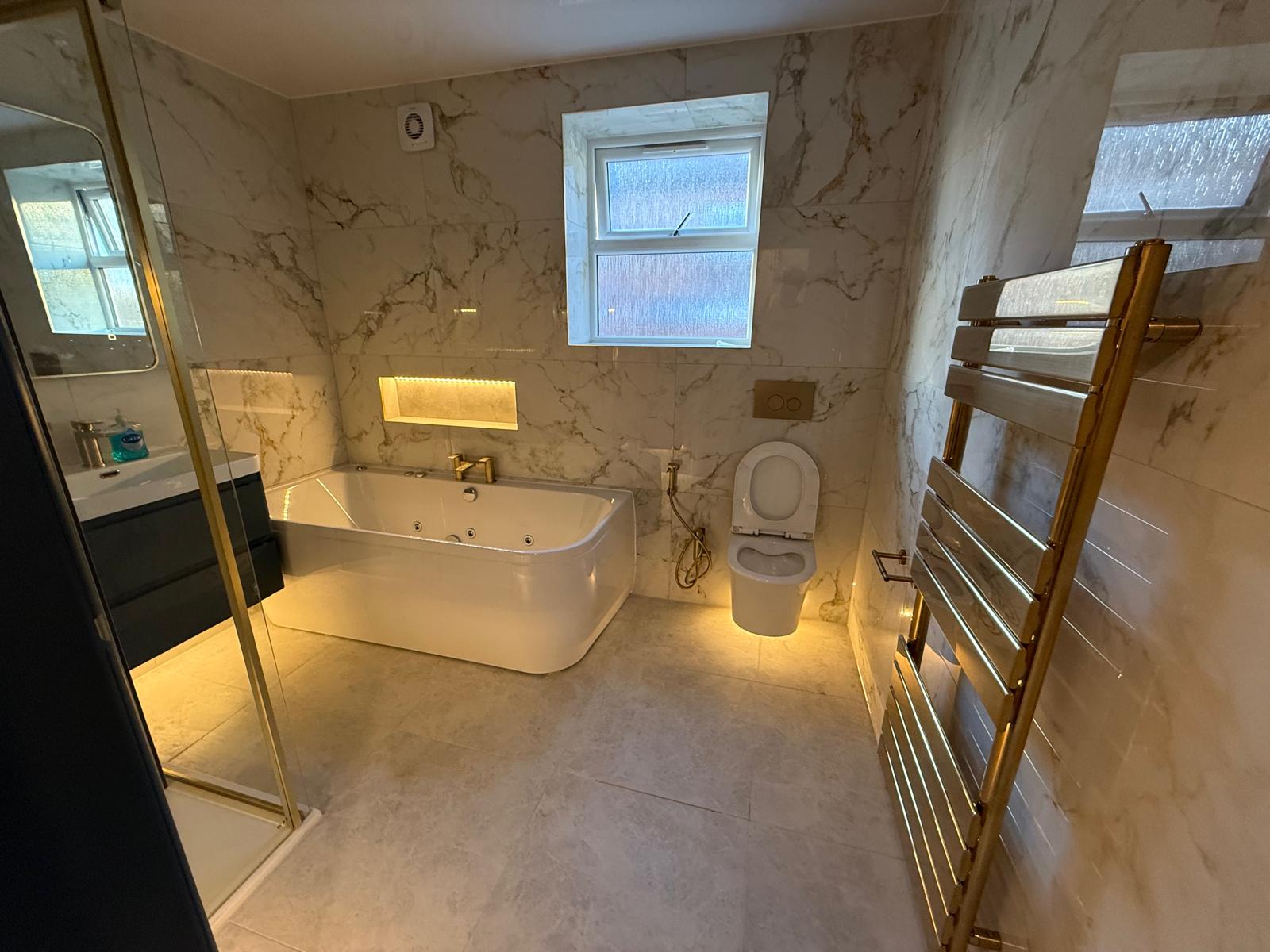 Carpecia Gold Glossy Marble Effect Porcelain Tiles