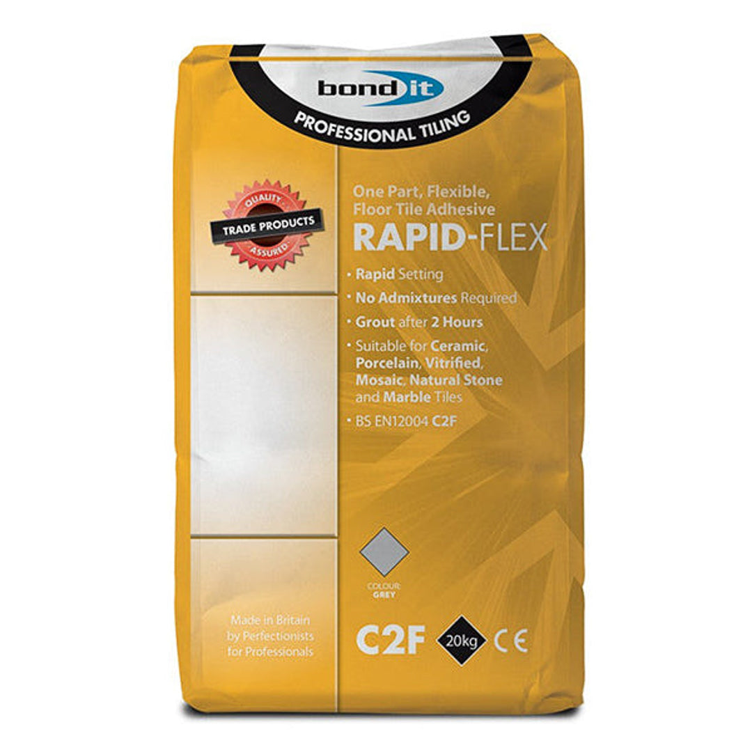 Rapid set Standard flex for wall and floor tile Adhensives.