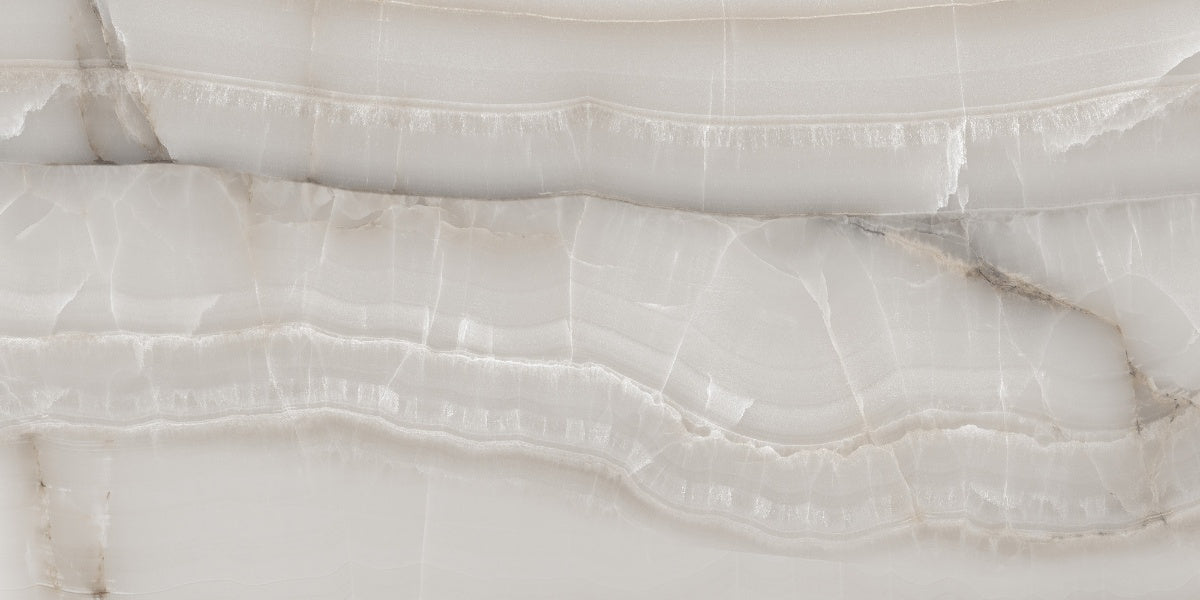 Beige and brown marble look Porcelain Wall And Floor Tiles with high shine surface