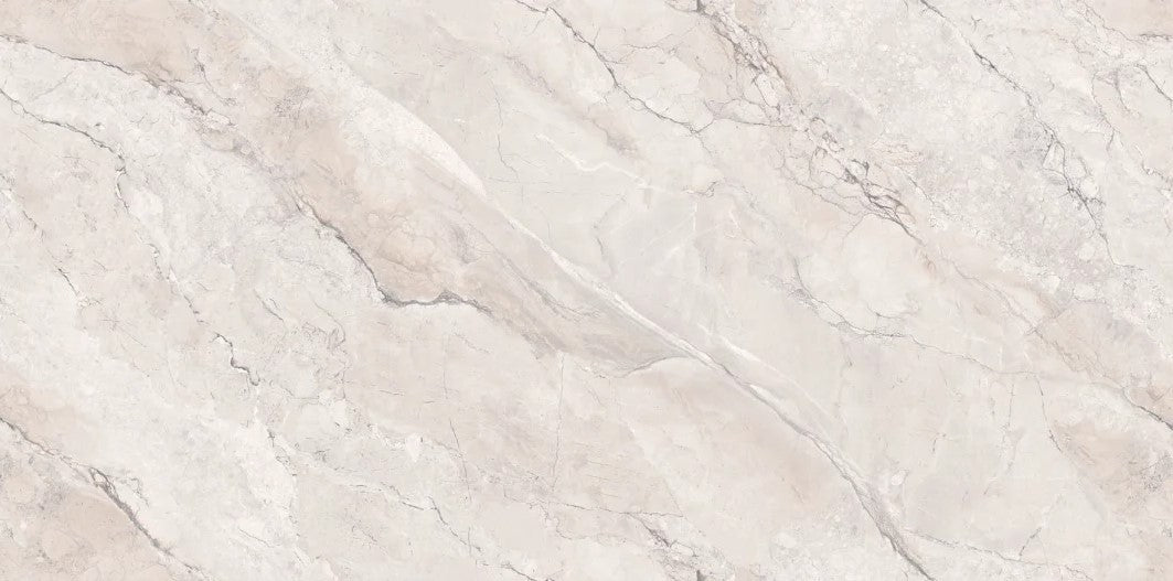 Beige marble porcelain wall and floor tiles with soft grey veins for elegant modern spaces.