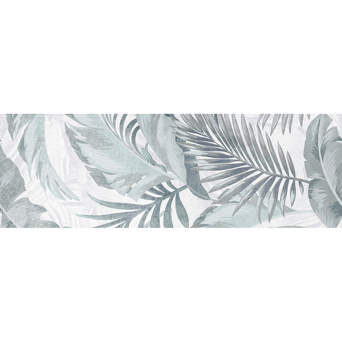 Botanical-inspired porcelain wall and floor tiles ideal for feature walls and dining areas.