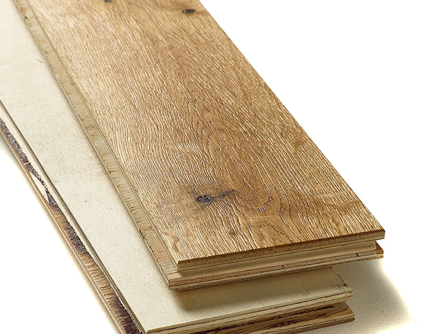 Brushed and Lacquered Oak Engineered Wood Flooring, 90mm wide planks, ideal for living rooms and offices.