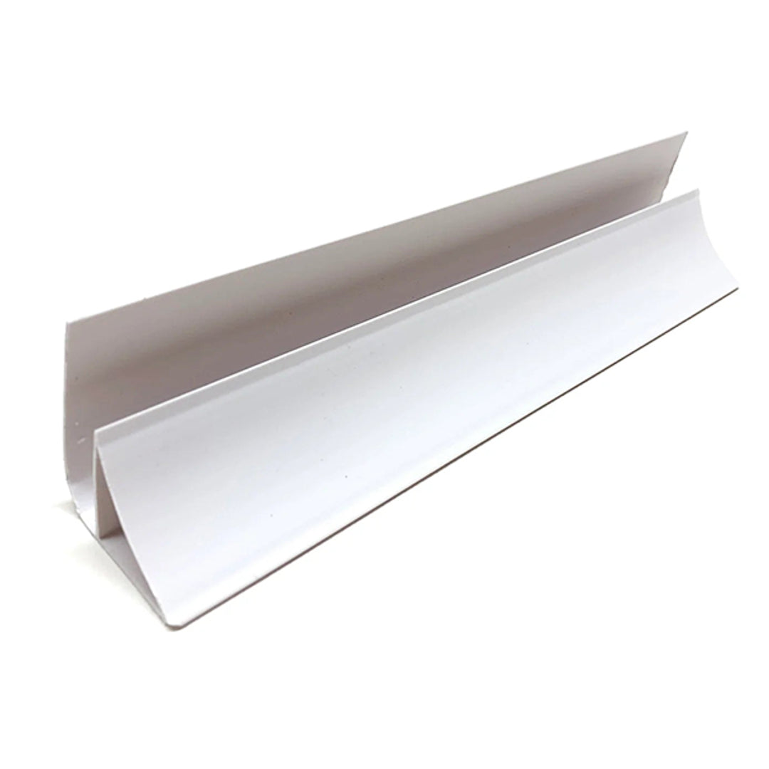 Coving White 8mm Wall Corner Tile Trims for seamless bathroom and kitchen edges.