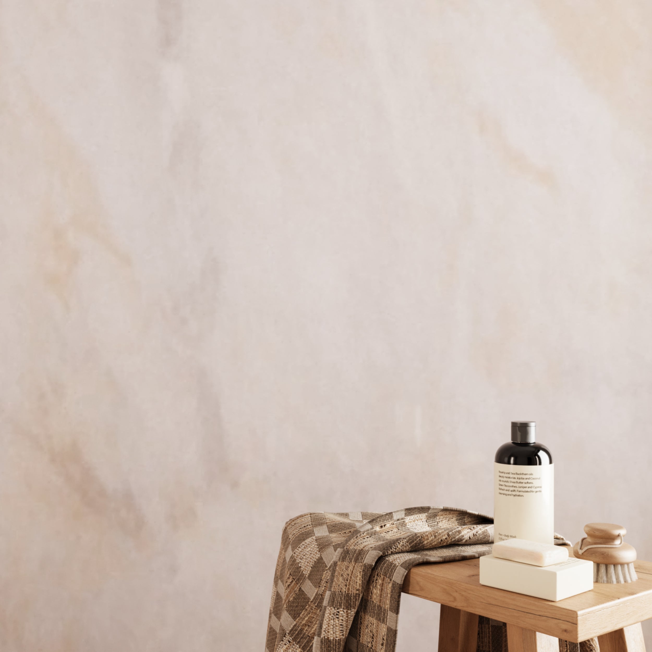 Creamy beige marble effect PVC wall panels, waterproof and seamless, perfect for modern bathrooms and kitchens.