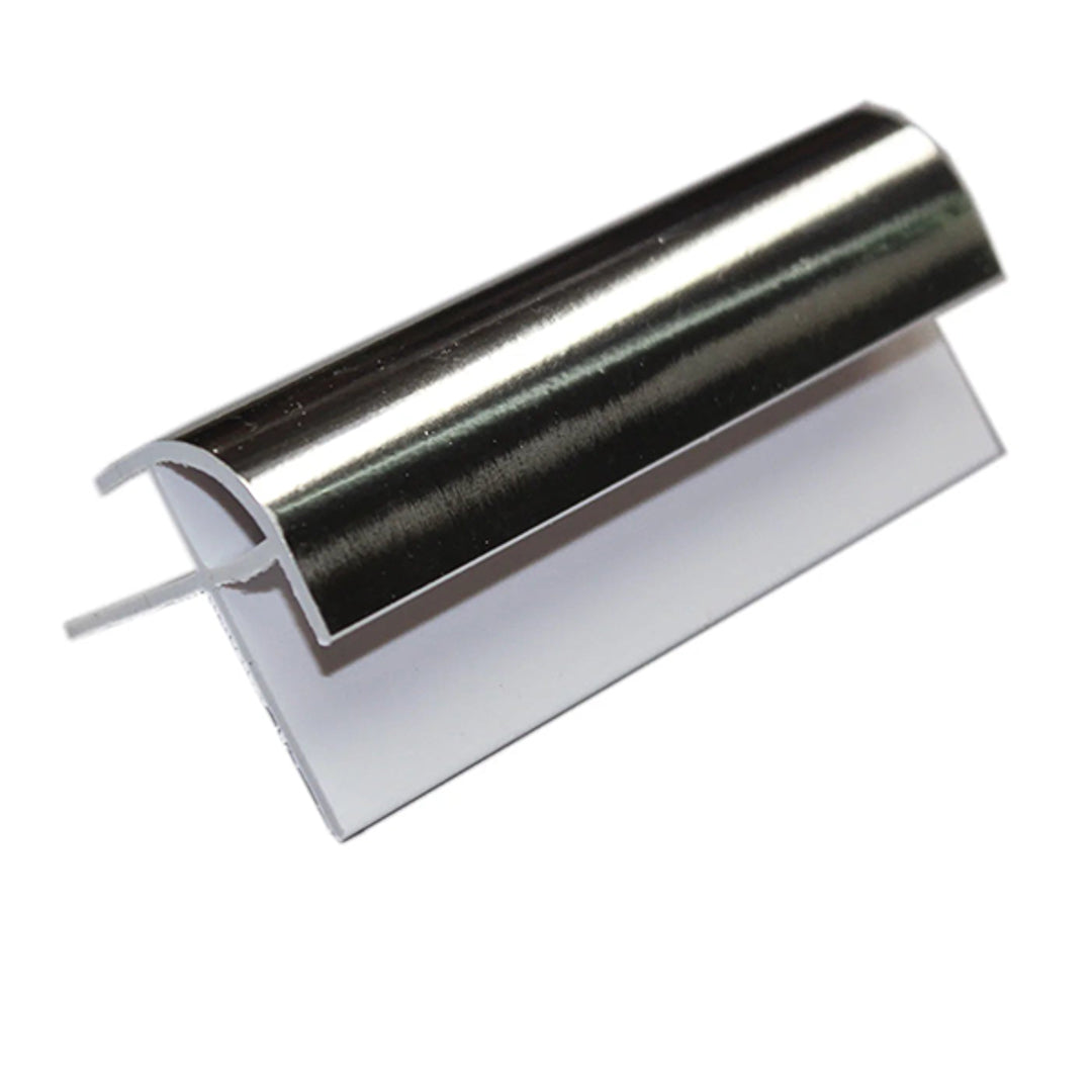 External Silver 10mm Tile Trims for polished and durable wall panel edges.