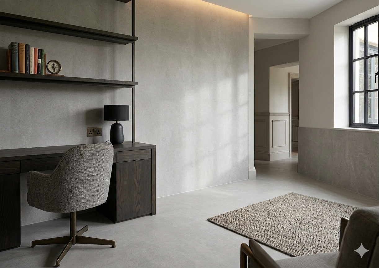 Fusion Light Grey stone effect Porcelain wall and floor tiles with matt finish for modern interiors