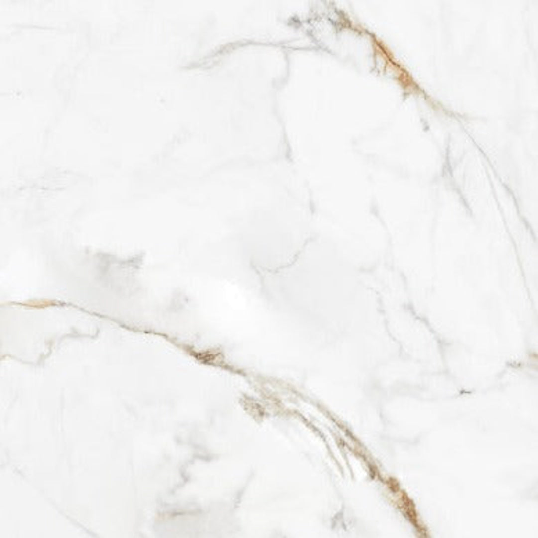 Glossy Royal Calcutta Marble Effect Porcelain Wall And Floor Tiles for kitchens and bathrooms.