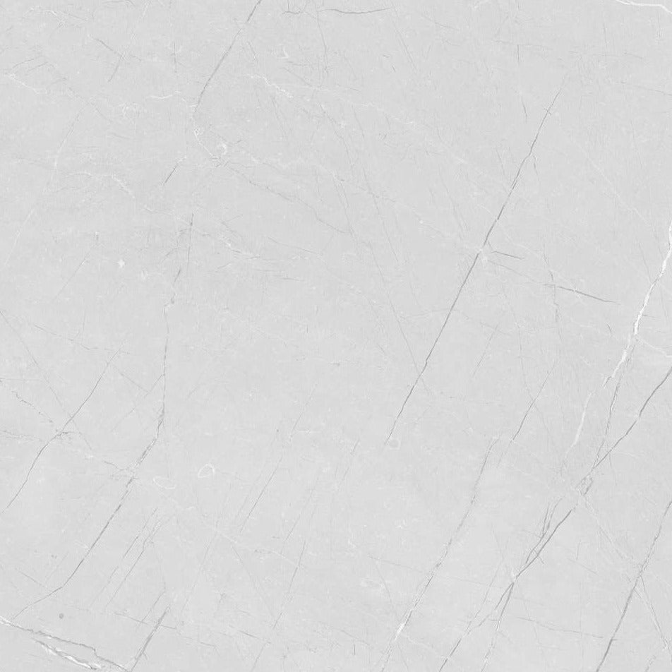 Glossy Vitrum Silver Porcelain Wall And Floor Tiles with rectified edges and large-format 600x1200mm size.