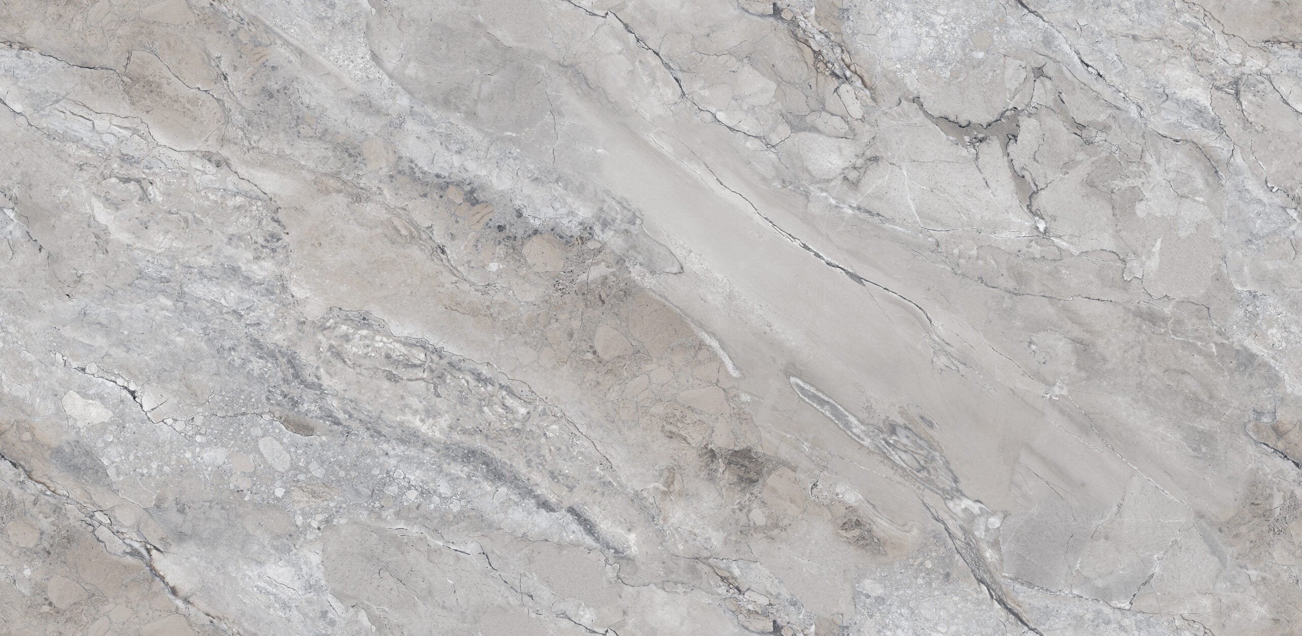 Grey marble porcelain wall and floor tiles in 600x1200mm with elegant carved finish.