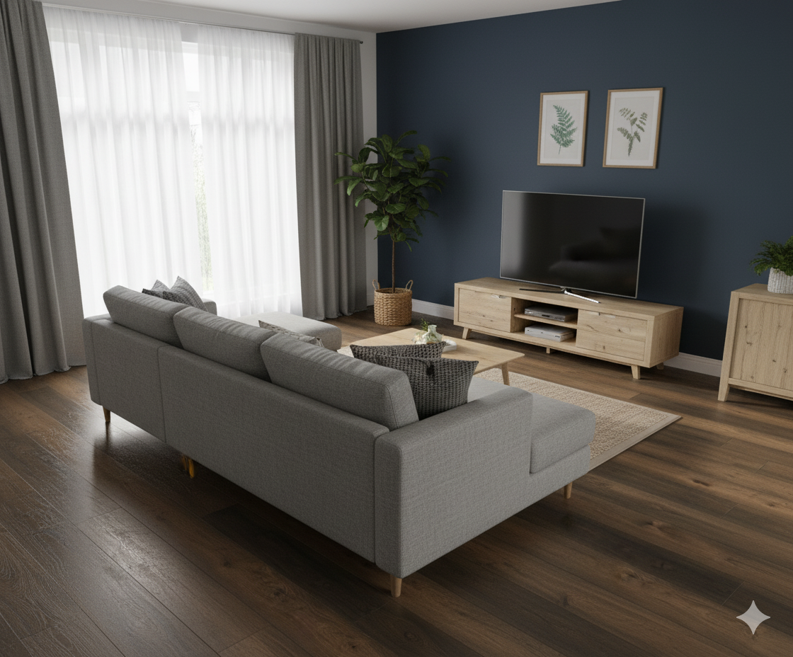 High Quality Laminate Flooring 7mm thickness, Salamanca oak laminate for everyday home use.