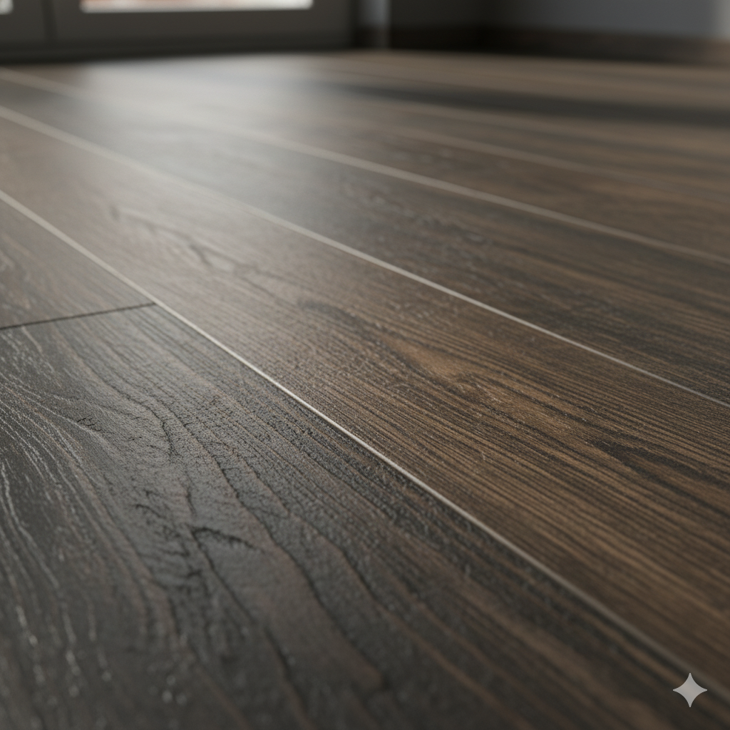 High Quality Laminate Flooring in durable oak effect, Vortex ER Bilbao laminate for high-traffic areas.