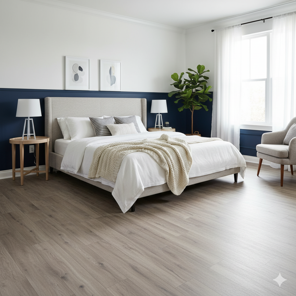 High Quality Laminate Flooring with durable textured finish, Valencia oak laminate for daily use.