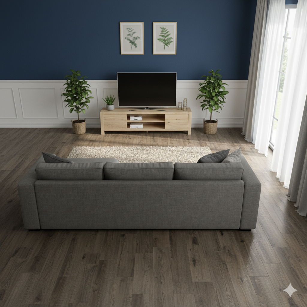 High Quality Laminate Flooring with realistic oak texture, Vortex ER Bilbao for residential spaces.