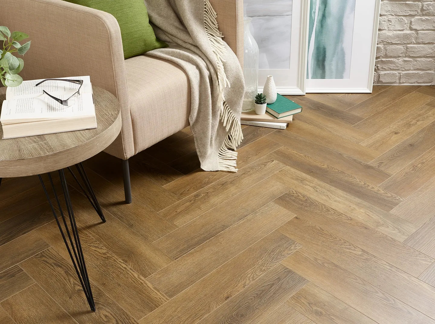 Rigid Core LVT SPC Herringbone Flooring