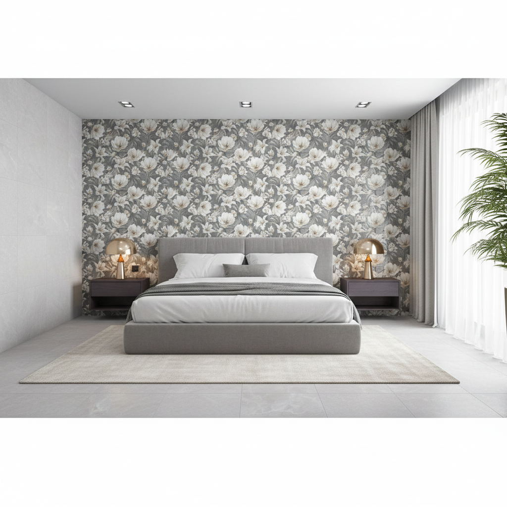 Linsey Modern Stone Style Porcelain Wall And Floor Tiles in matt grey for contemporary interiors.