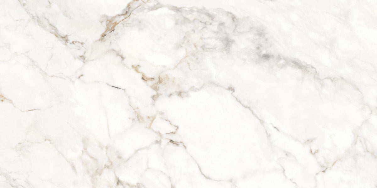 Luxury porcelain wall and floor tiles with warm gold veining and glossy surface