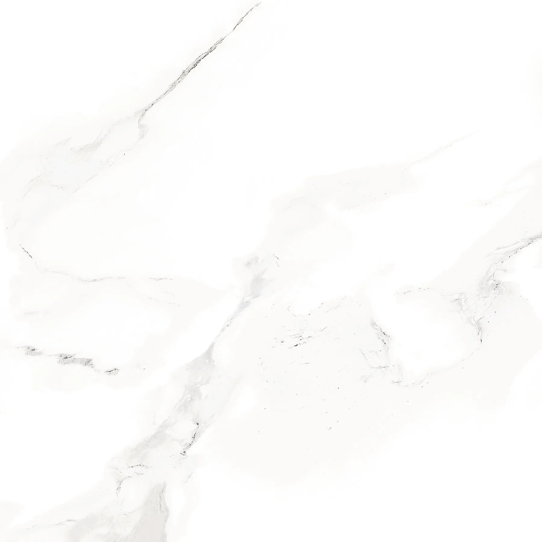 Modern white porcelain wall and floor tiles with a reflective glossy surface and clean aesthetic.