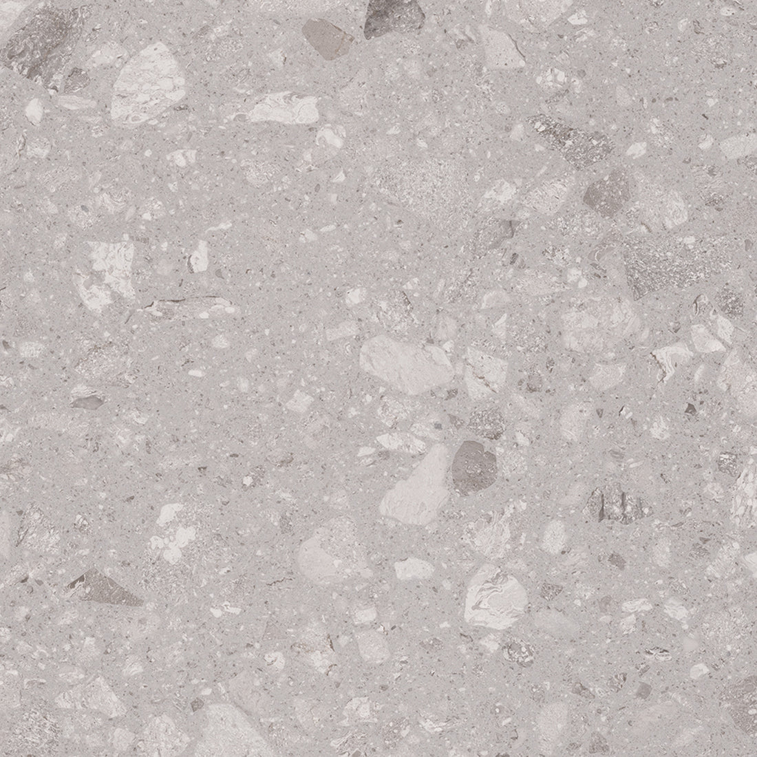 Polished grey ceramic wall and floor tiles with marble effect for modern interiors.