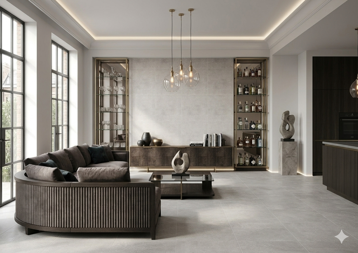 Premium 600x600mm grey Porcelain wall and floor tiles with matt stone texture design