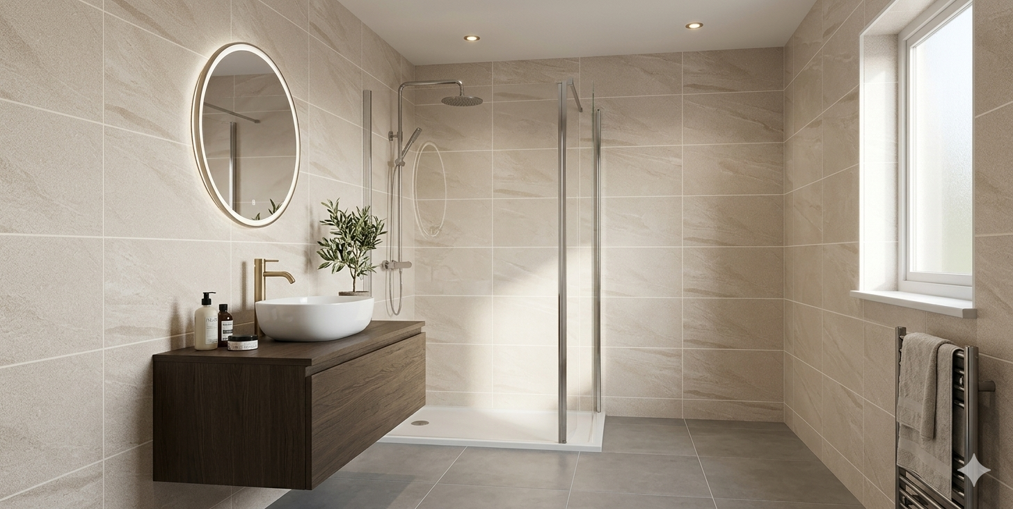 Premium cream marble effect LVT SPC Flooring style tiles with bright and luminous contemporary design
