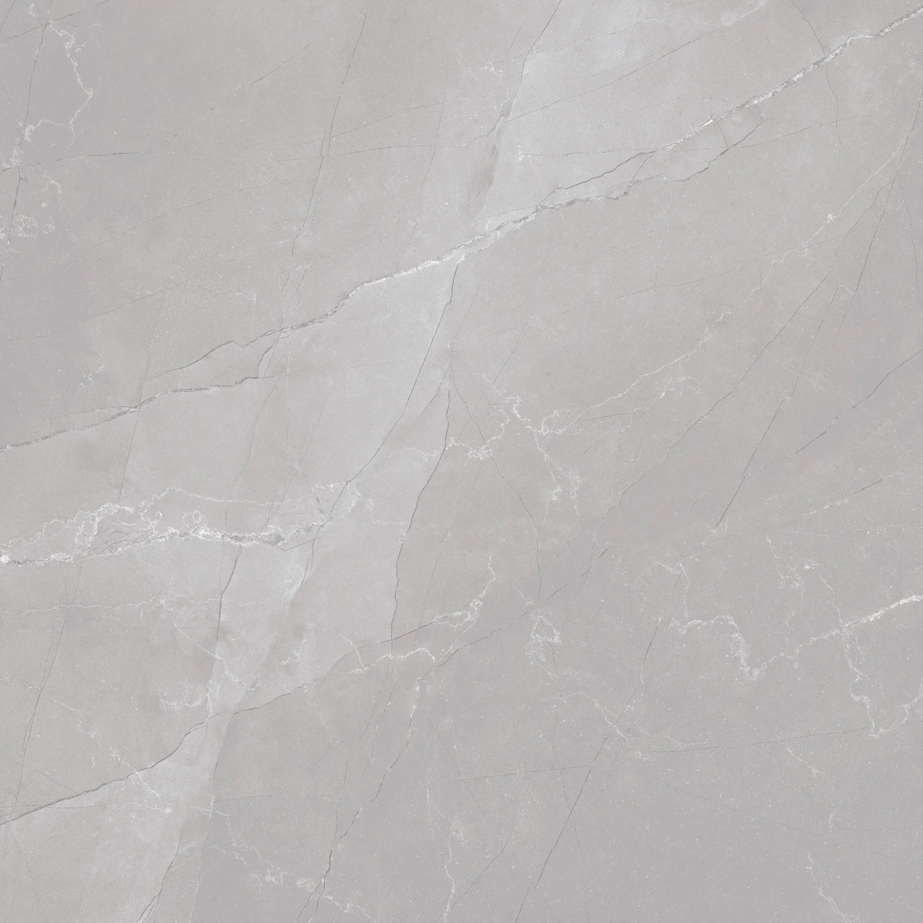 Premium grey porcelain wall and floor tiles with marble-inspired veining and a polished surface.