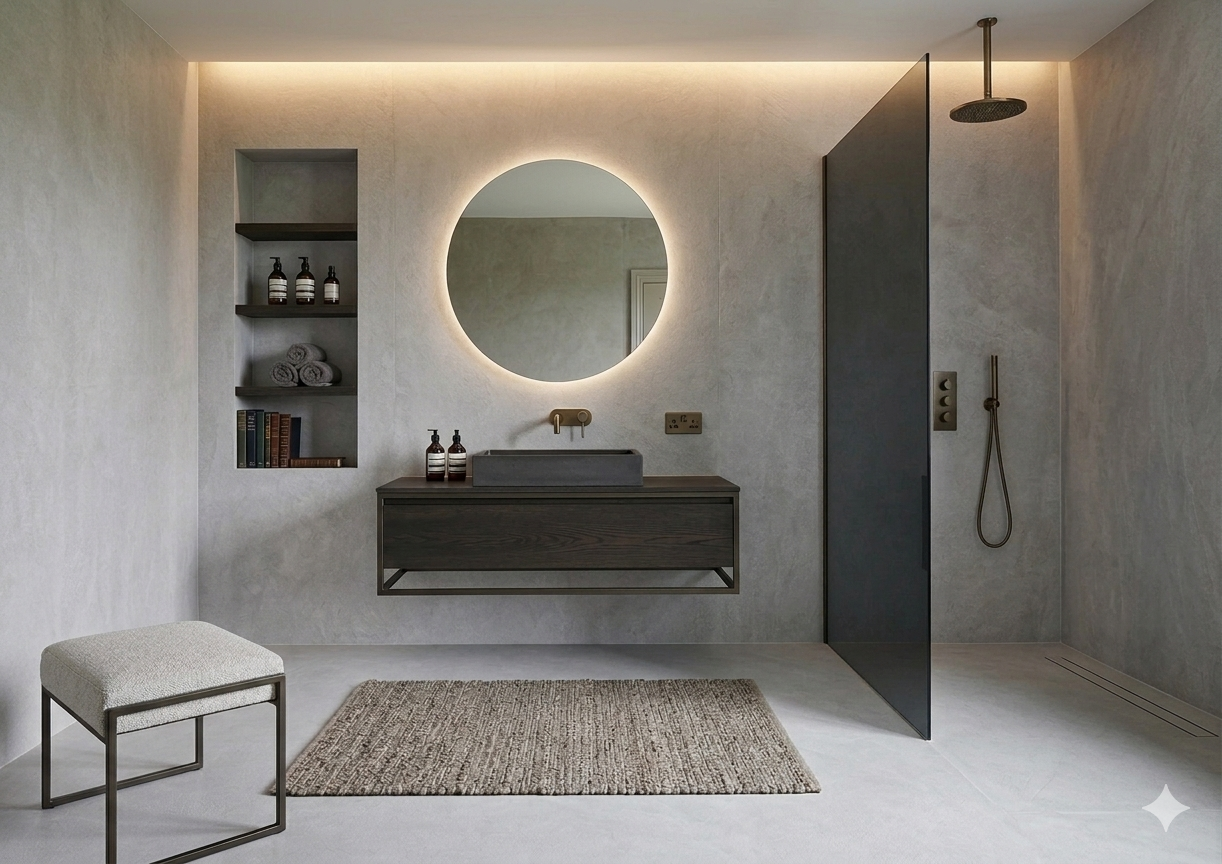 Premium 600x600mm light grey Porcelain wall and floor tiles featuring a natural stone effect design
