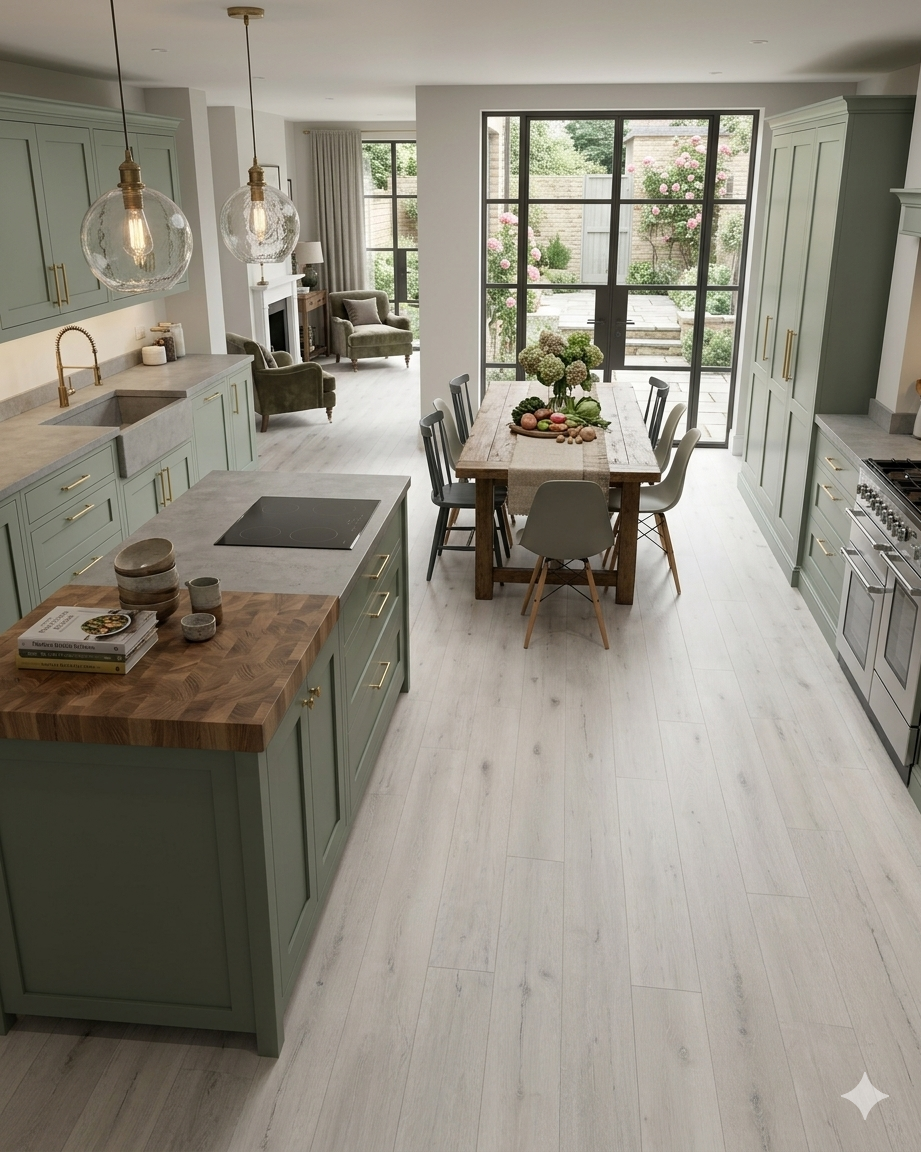 Premium White Ash click lock LVT SPC Flooring with natural timber look and durable rigid core