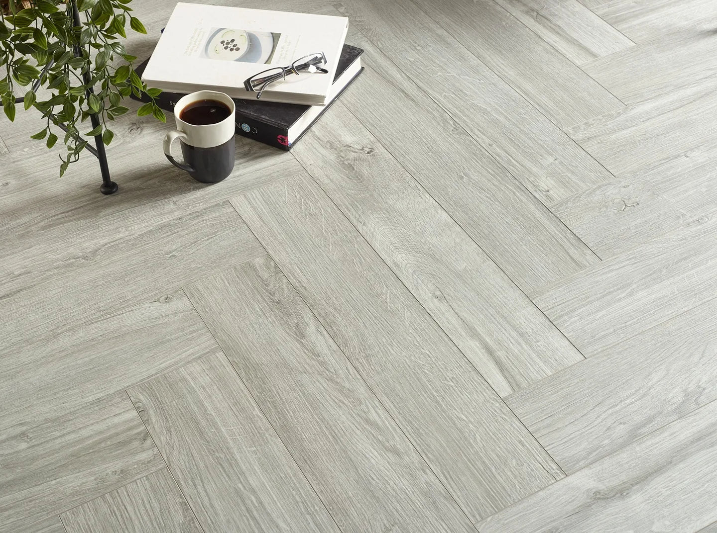 Rigid core herringbone SPC LVT click-lock vinyl flooring, waterproof and scratch-resistant, Porcelain Wall And Floor Tiles