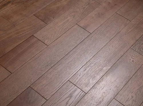 Rustic black oak flooring with 3mm wear layer and stable engineered wood flooring core.