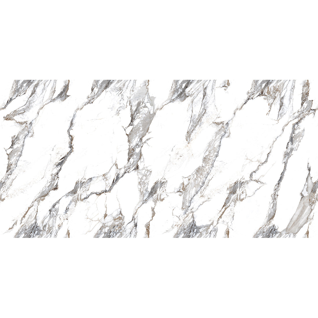 Sleek Grey Marble Effect Polished Porcelain Wall And Floor Tiles with durable construction for long-lasting style.