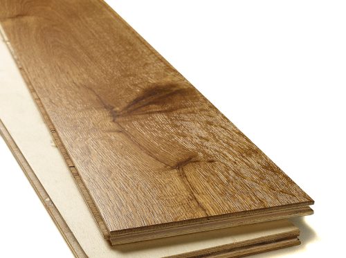 Durable smoked oak engineered wood flooring with brushed texture, Porcelain Wall And Floor Tiles design