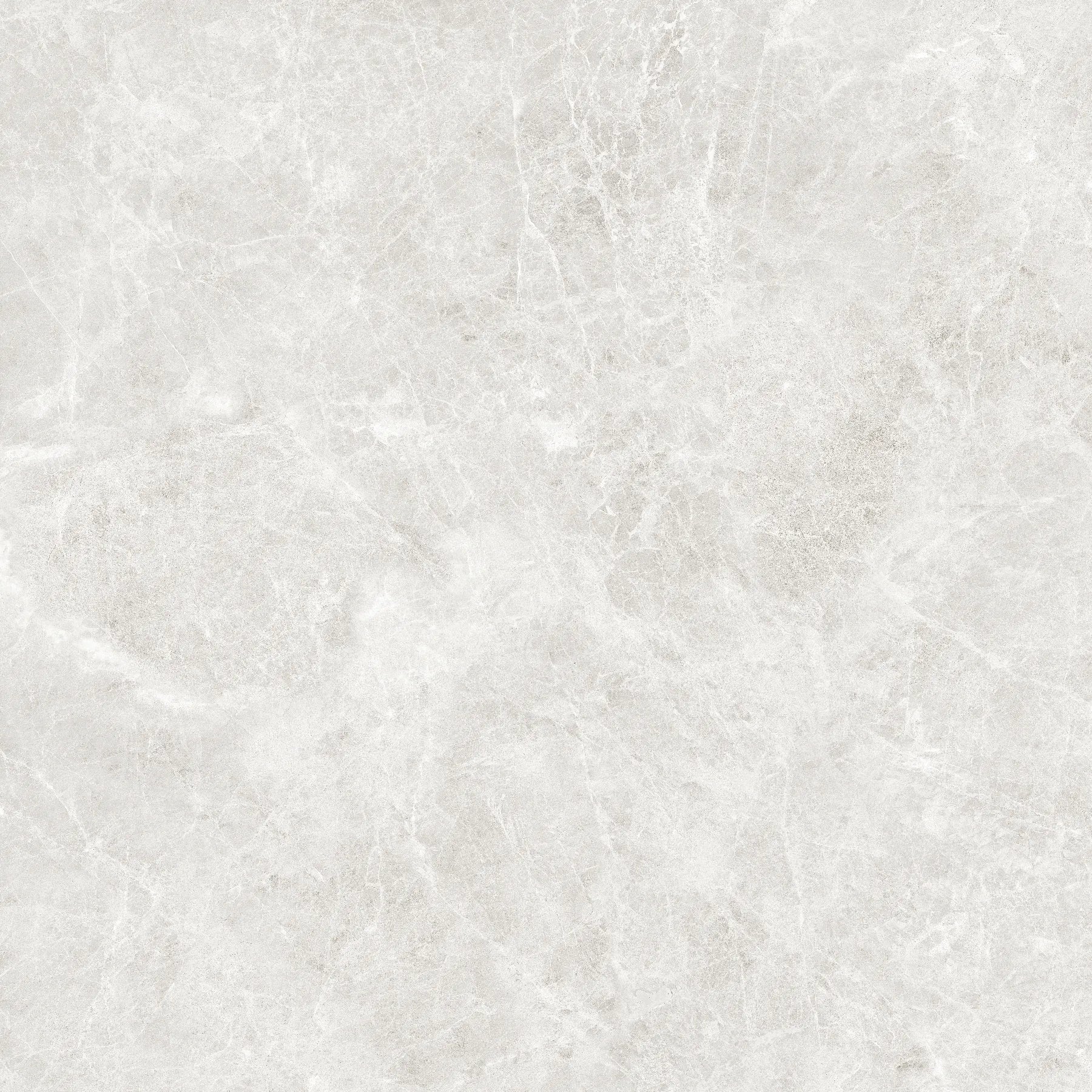 White marble porcelain wall and floor tiles with geometric pattern and glossy finish for modern interiors.