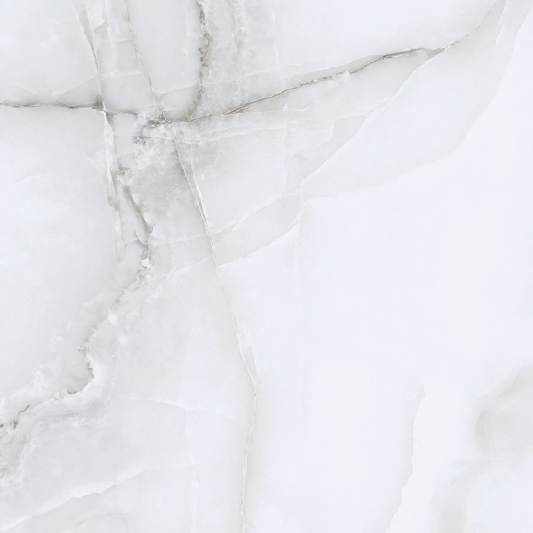 White marble Porcelain wall and floor tiles with geometric design and matt finish.