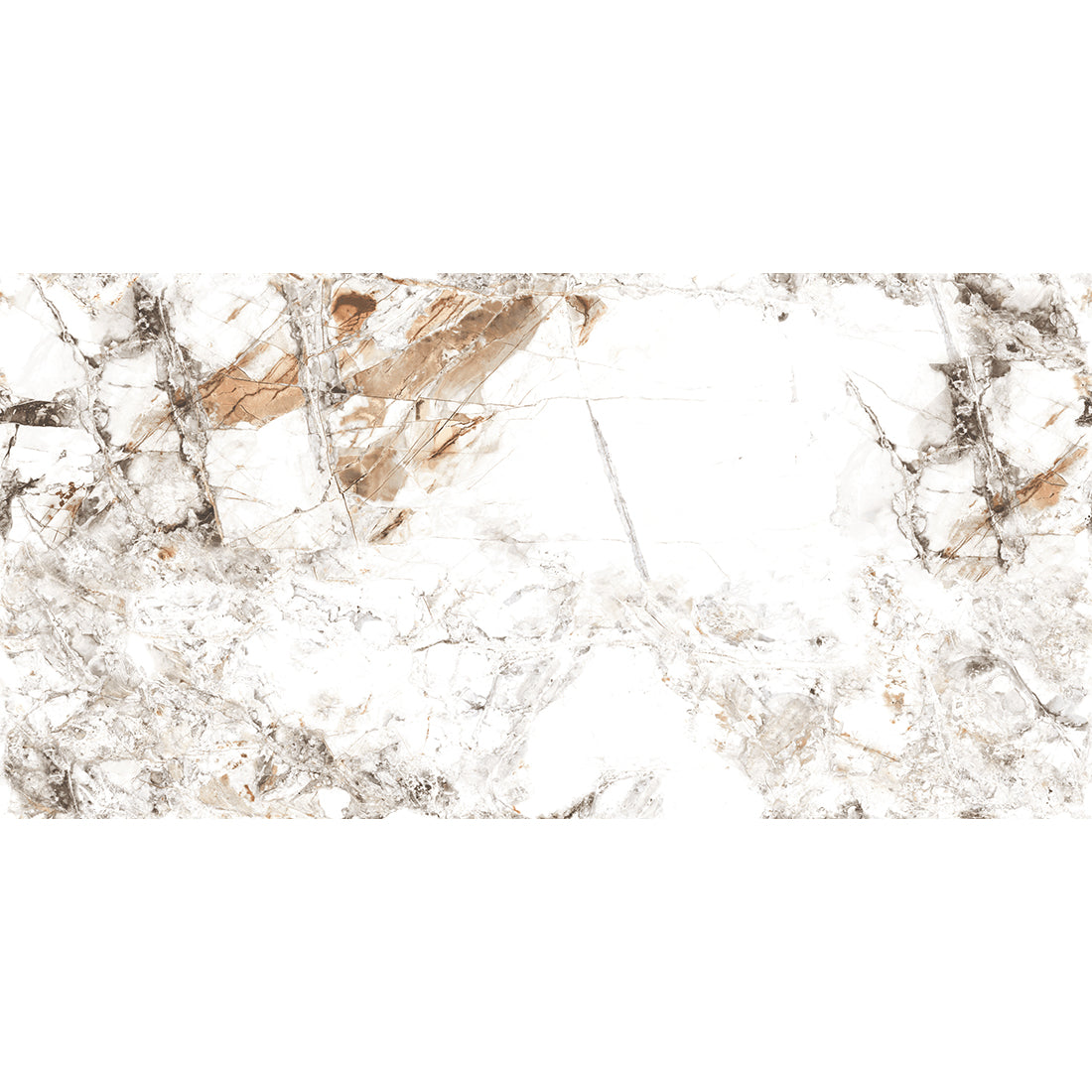 Zebra Polished Porcelain White Floor and Wall Tiles